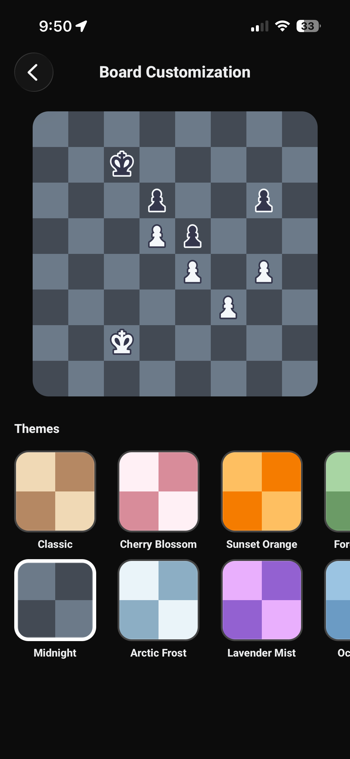 Board theme preview